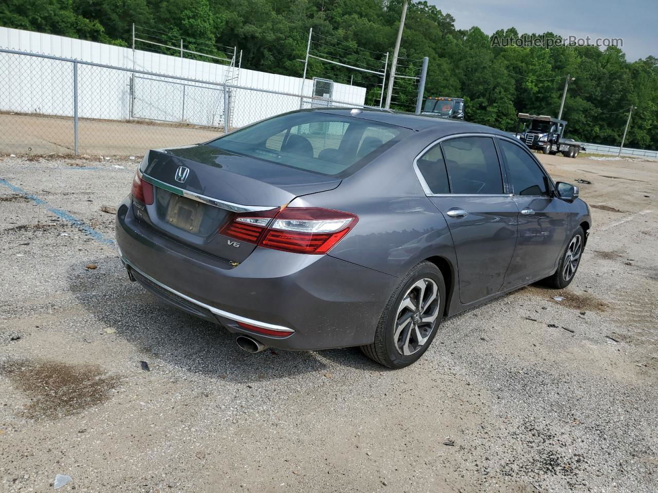 2016 Honda Accord Exl Угольный vin: 1HGCR3F06GA024031