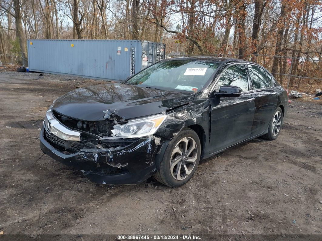 2017 Honda Accord Ex-l V6 Black vin: 1HGCR3F06HA006193