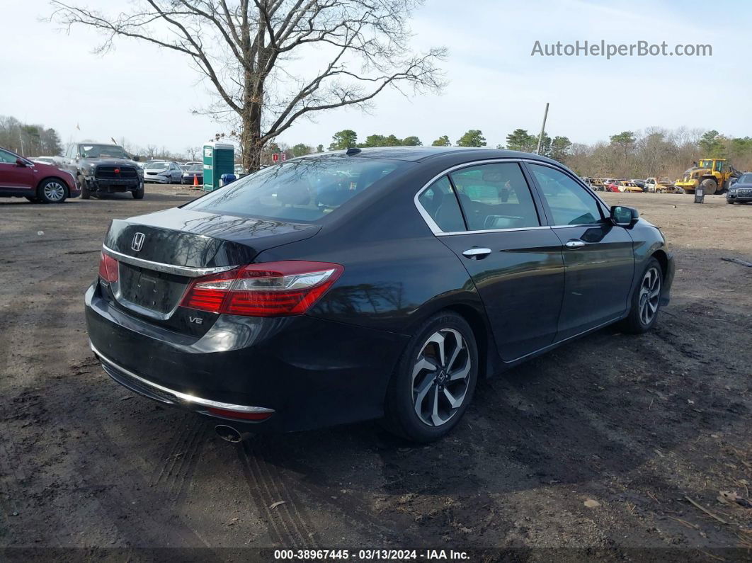 2017 Honda Accord Ex-l V6 Black vin: 1HGCR3F06HA006193