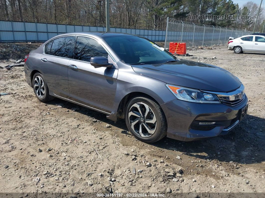 2017 Honda Accord Ex-l V6 Gray vin: 1HGCR3F08HA019611