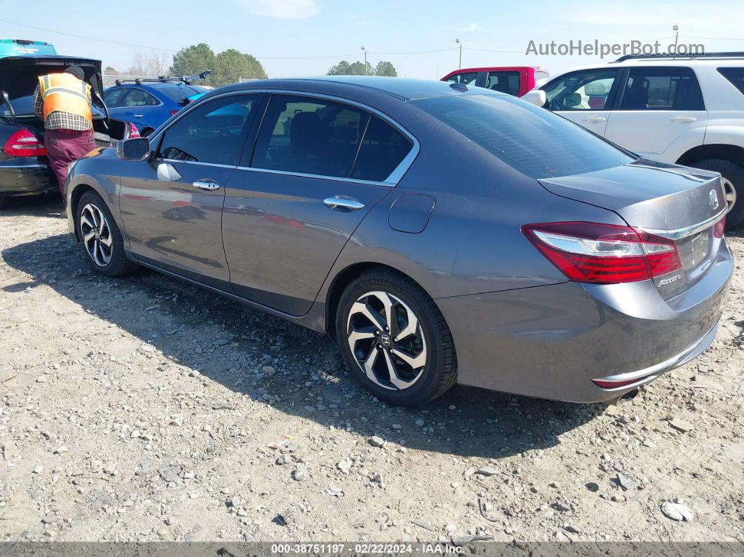 2017 Honda Accord Ex-l V6 Gray vin: 1HGCR3F08HA019611