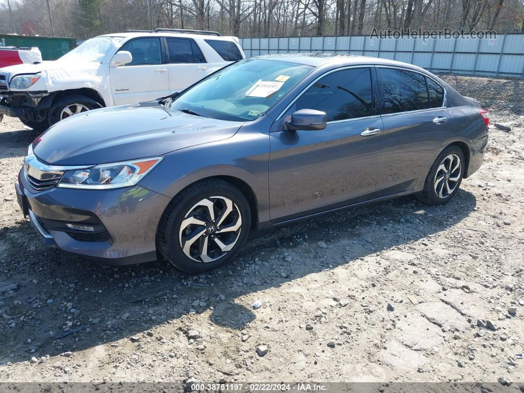 2017 Honda Accord Ex-l V6 Gray vin: 1HGCR3F08HA019611