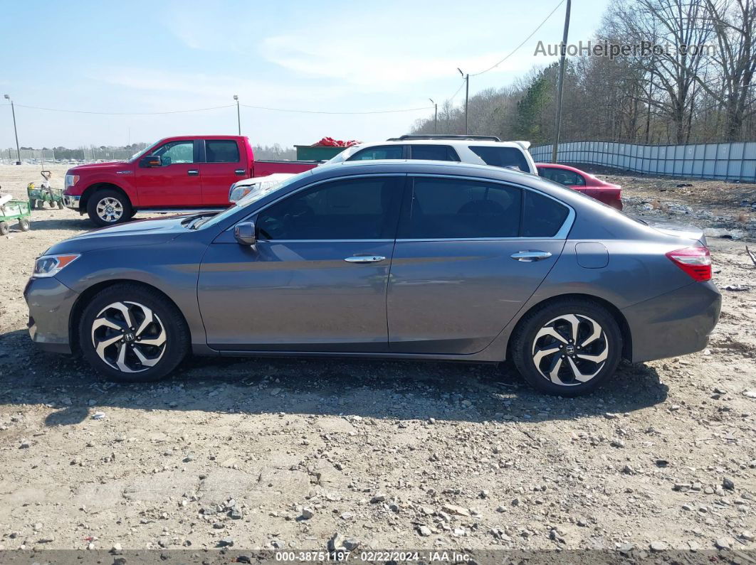 2017 Honda Accord Ex-l V6 Gray vin: 1HGCR3F08HA019611