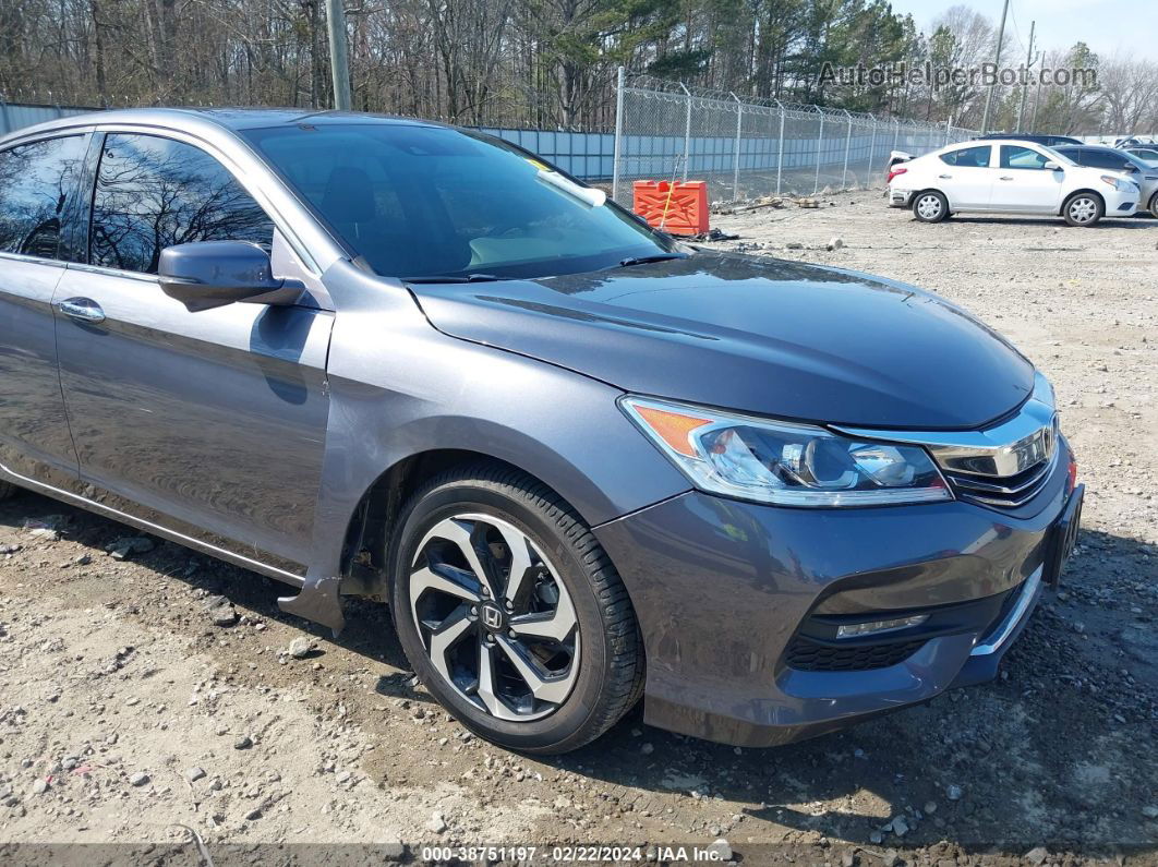 2017 Honda Accord Ex-l V6 Gray vin: 1HGCR3F08HA019611