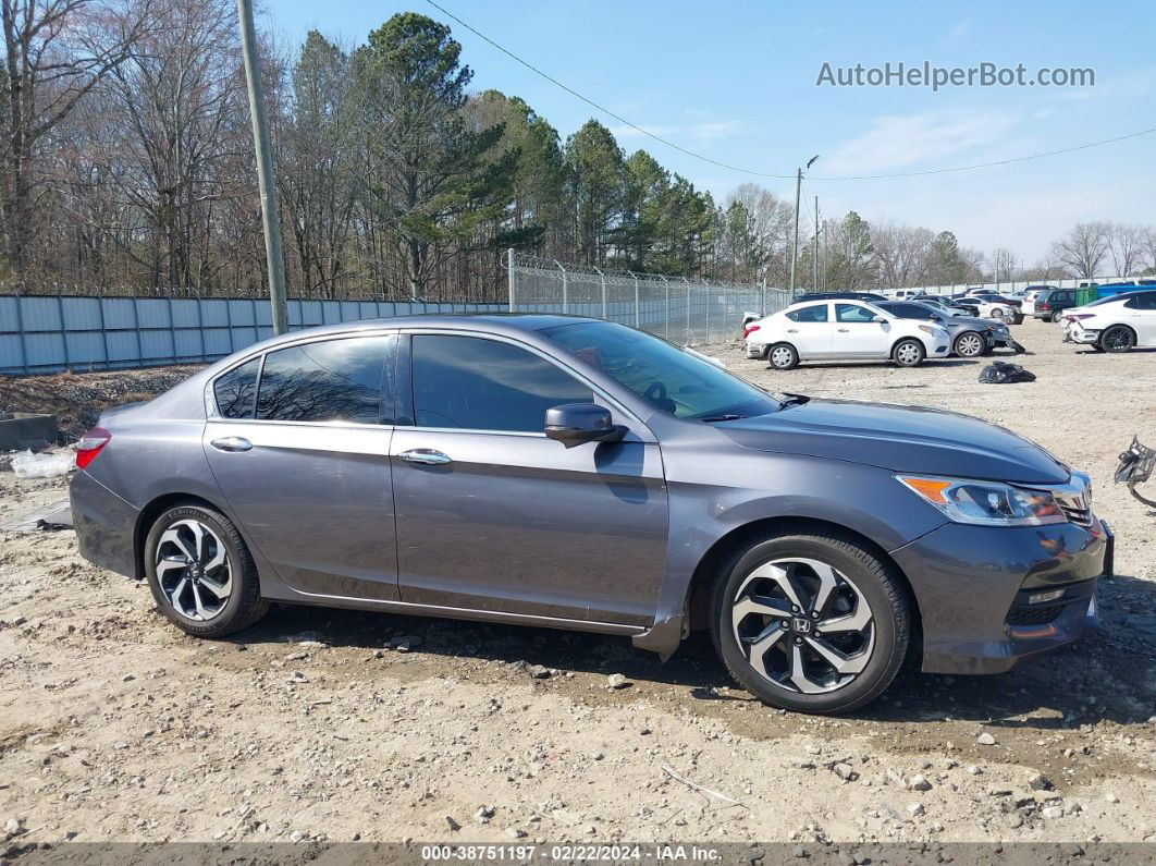 2017 Honda Accord Ex-l V6 Gray vin: 1HGCR3F08HA019611