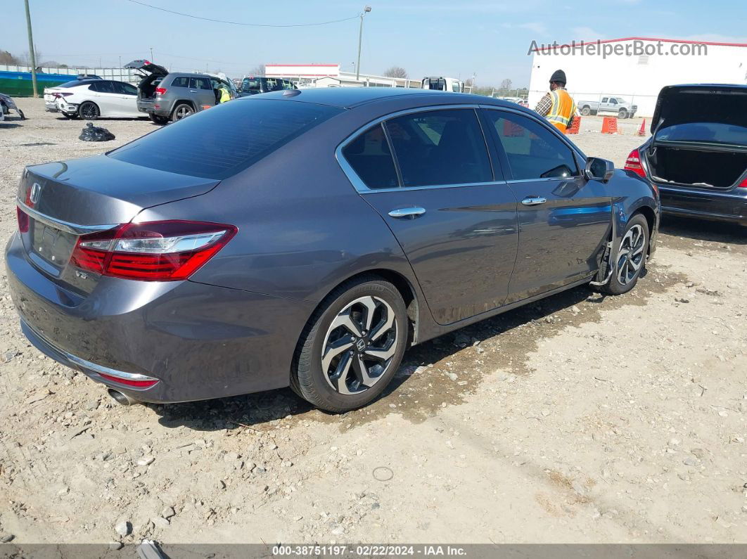 2017 Honda Accord Ex-l V6 Gray vin: 1HGCR3F08HA019611