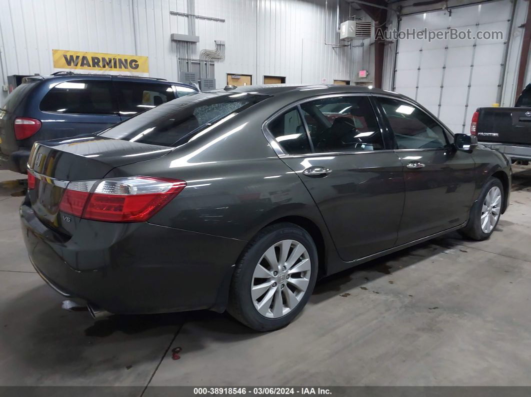 2014 Honda Accord Ex-l V-6 Серый vin: 1HGCR3F80EA017627