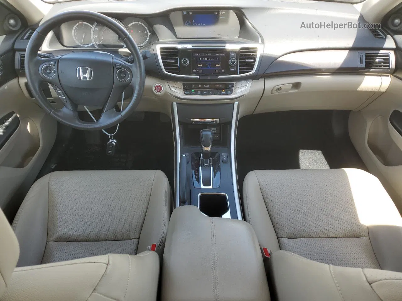 2014 Honda Accord Exl Белый vin: 1HGCR3F80EA017658