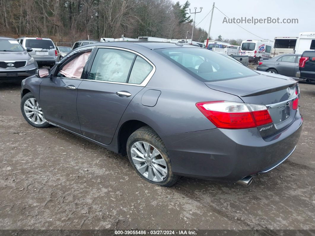 2014 Honda Accord Ex-l V-6 Gray vin: 1HGCR3F80EA034248