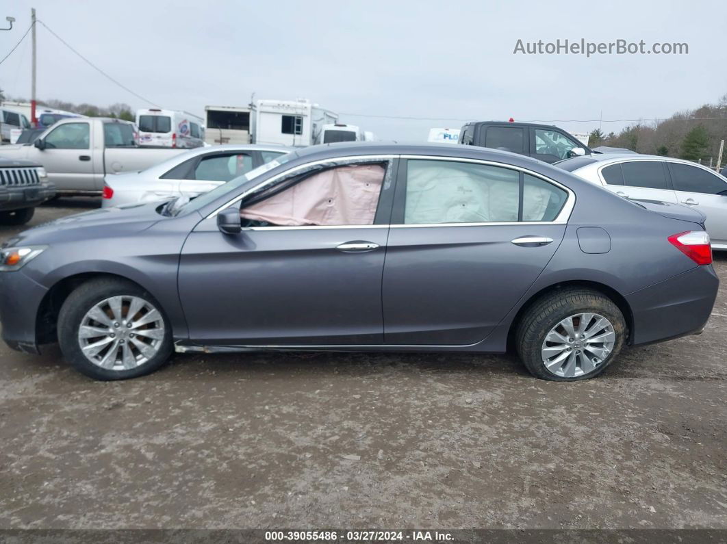 2014 Honda Accord Ex-l V-6 Gray vin: 1HGCR3F80EA034248