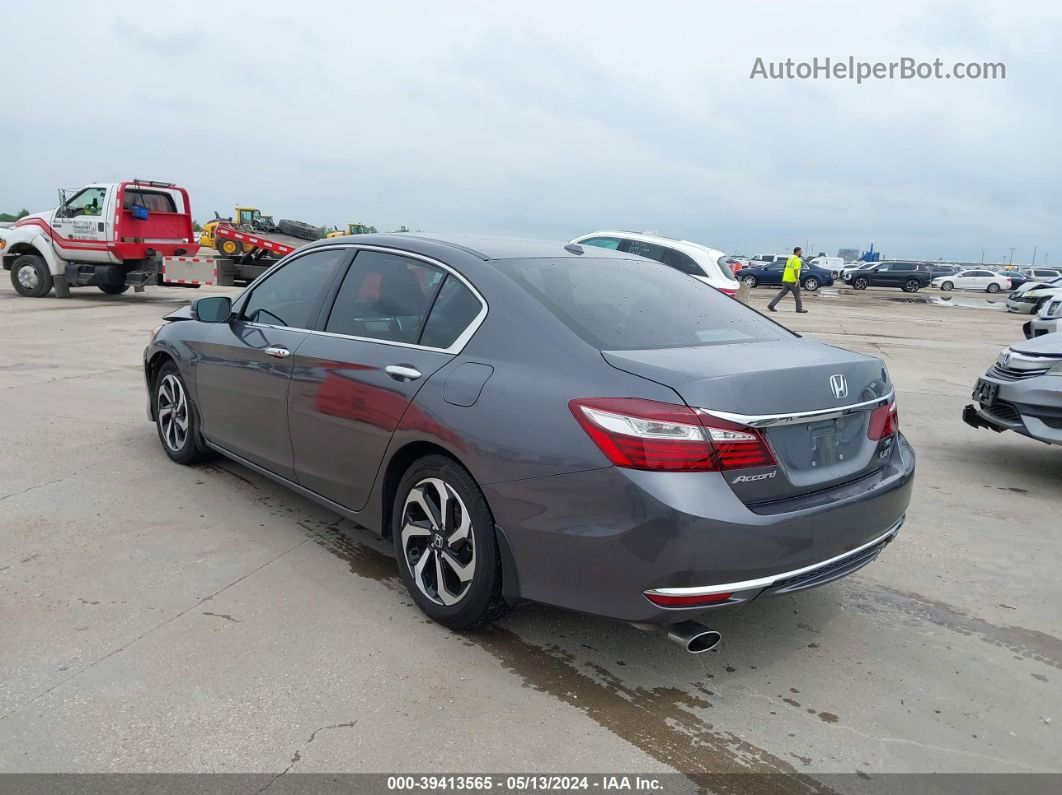 2017 Honda Accord Ex-l V6 Gray vin: 1HGCR3F80HA038370