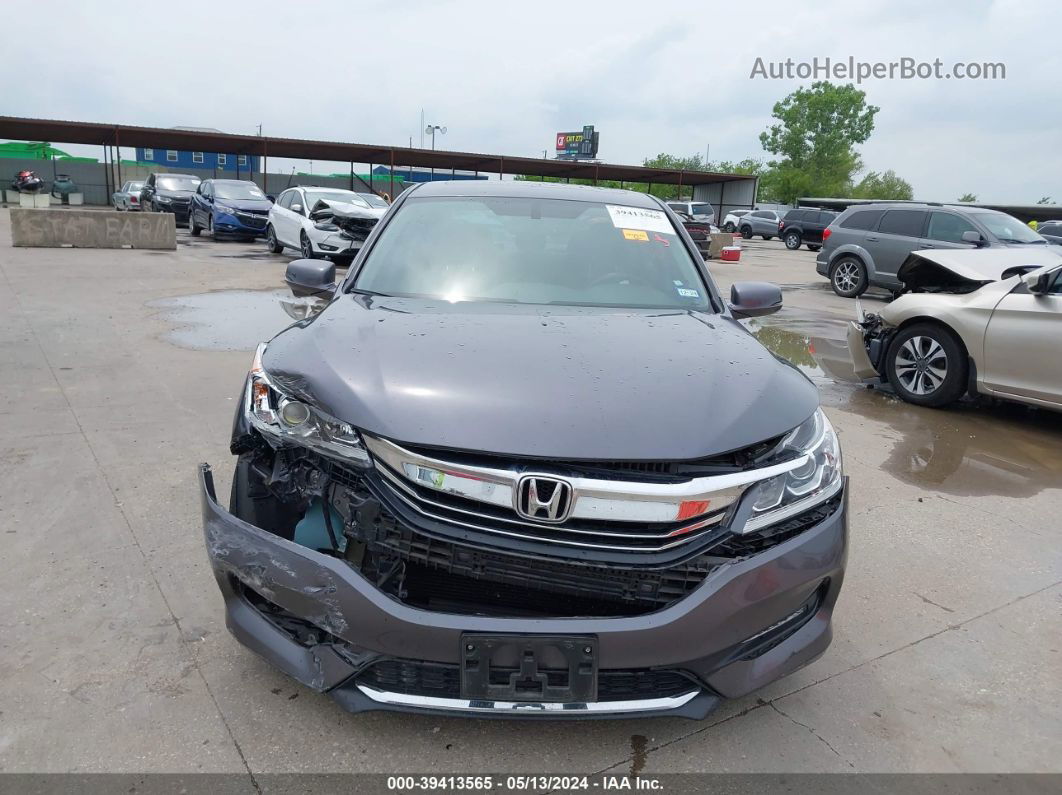 2017 Honda Accord Ex-l V6 Gray vin: 1HGCR3F80HA038370