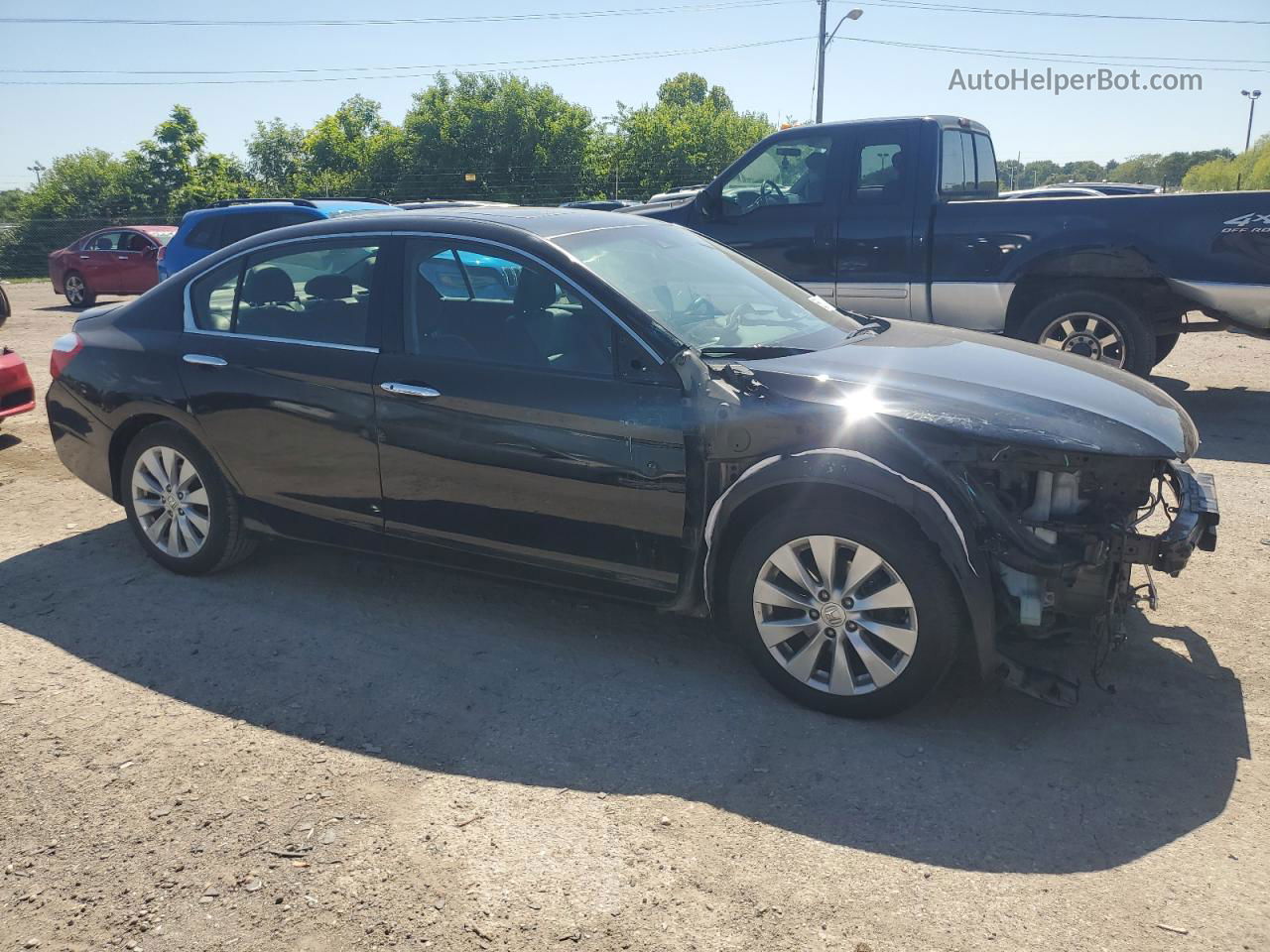 2014 Honda Accord Exl Black vin: 1HGCR3F81EA009455