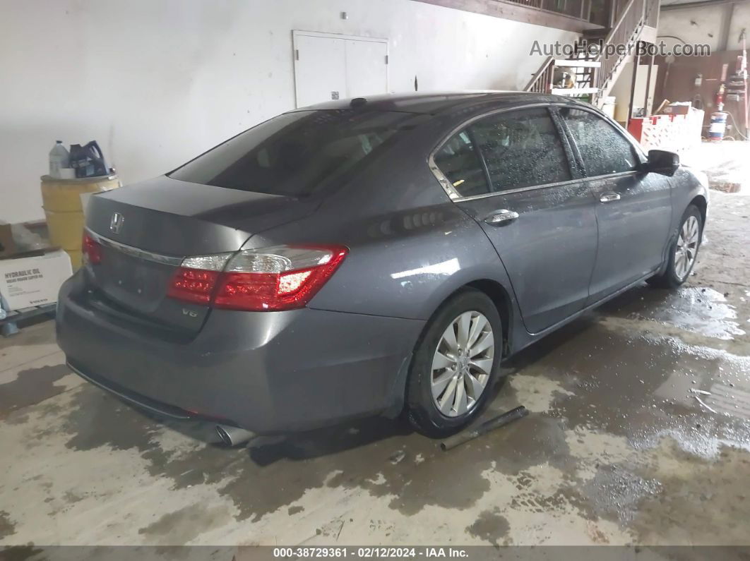 2014 Honda Accord Ex-l V-6 Gray vin: 1HGCR3F81EA016339