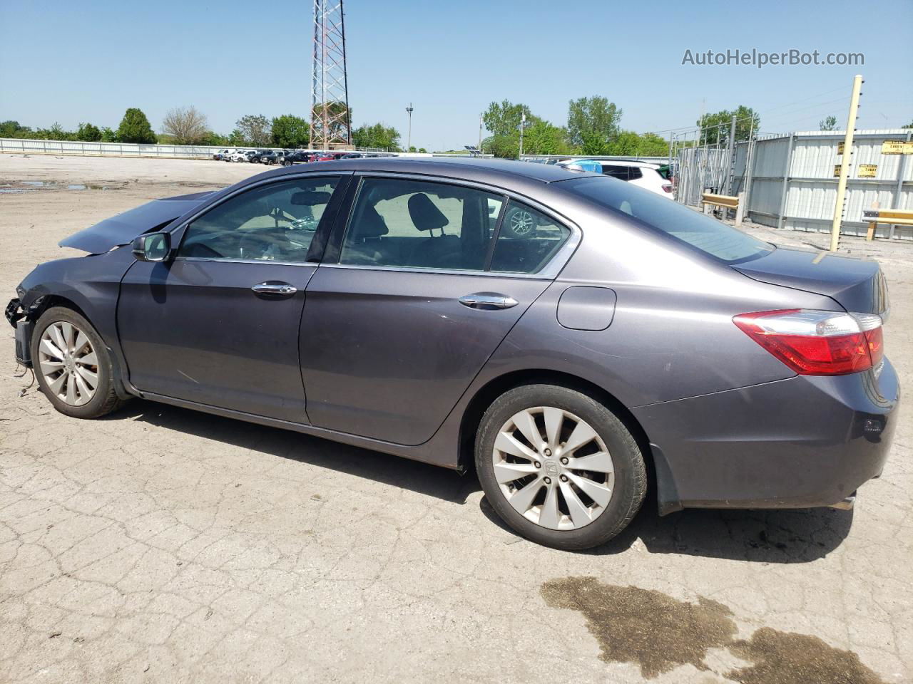 2014 Honda Accord Exl Gray vin: 1HGCR3F81EA017958