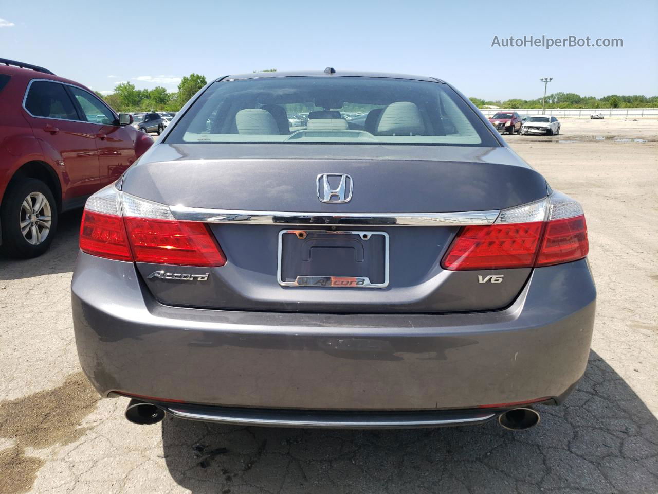 2014 Honda Accord Exl Серый vin: 1HGCR3F81EA017958