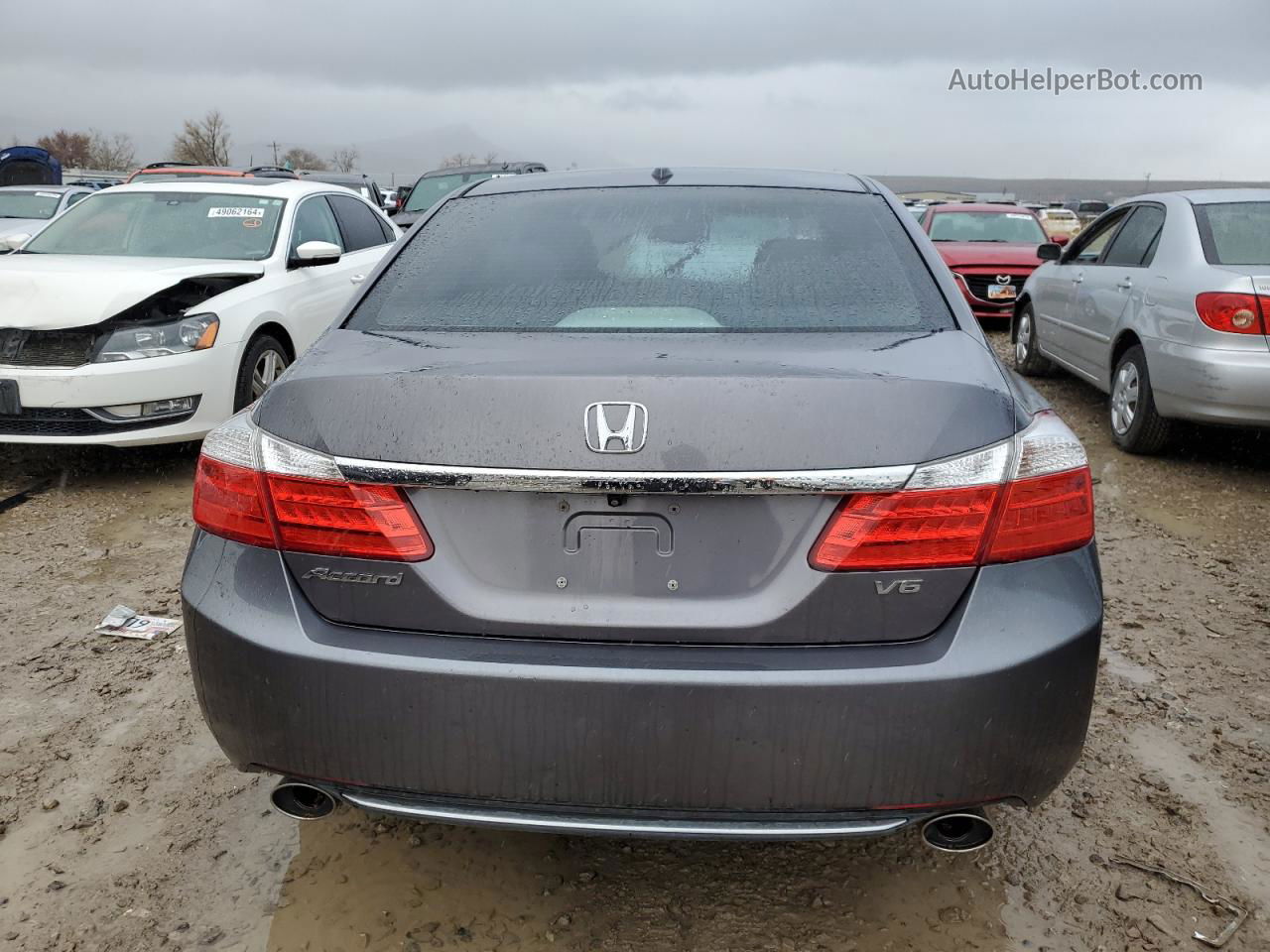 2014 Honda Accord Exl Gray vin: 1HGCR3F81EA033898