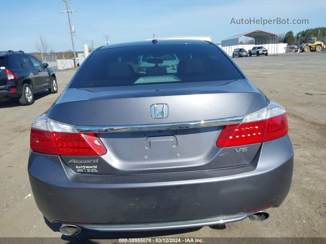 2014 Honda Accord Ex-l V-6 Gray vin: 1HGCR3F81EA041189