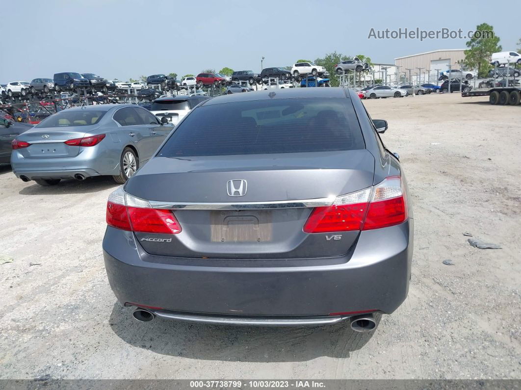 2015 Honda Accord Ex-l V-6 Gray vin: 1HGCR3F81FA025401