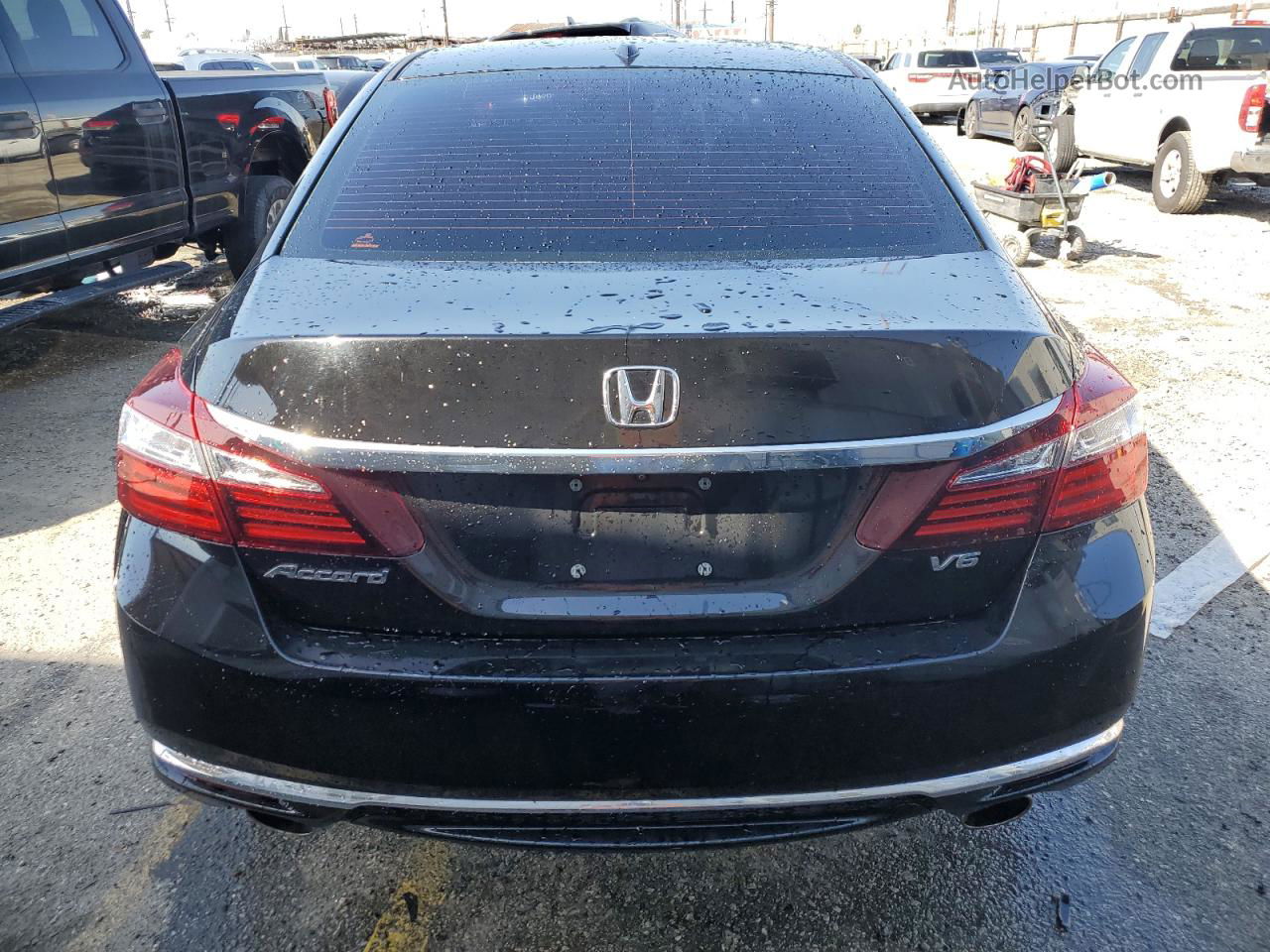 2017 Honda Accord Exl Черный vin: 1HGCR3F81HA028947