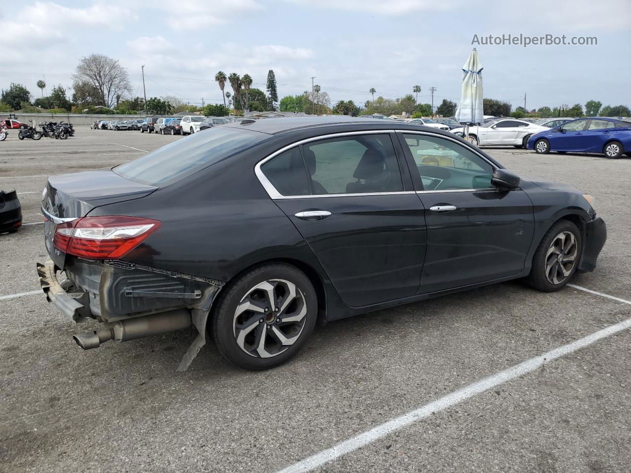 2017 Honda Accord Exl Черный vin: 1HGCR3F81HA034747