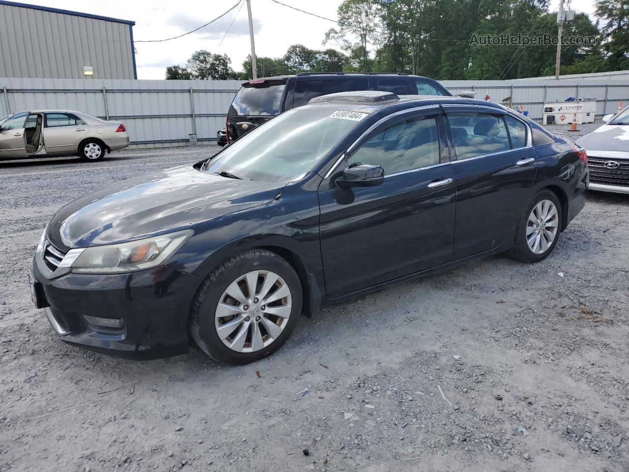 2014 Honda Accord Exl Black vin: 1HGCR3F82EA000148