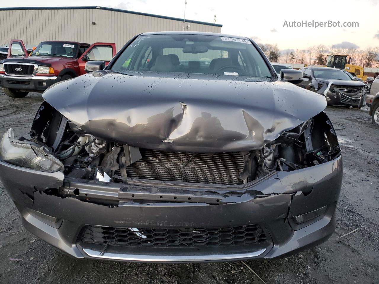 2014 Honda Accord Exl Серебряный vin: 1HGCR3F82EA014423