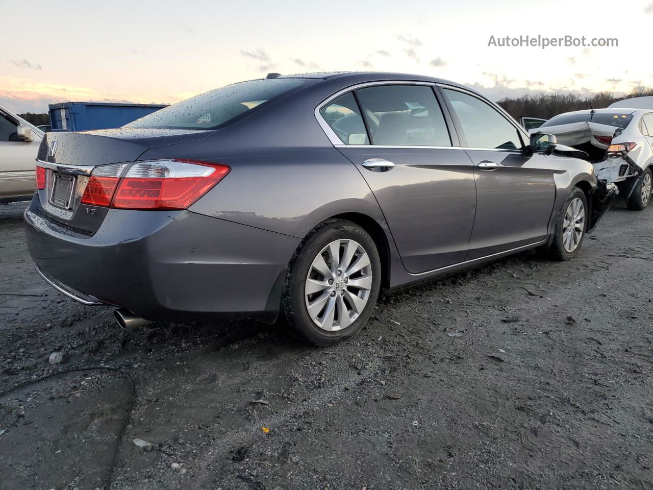 2014 Honda Accord Exl Серебряный vin: 1HGCR3F82EA014423