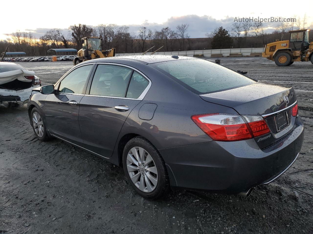 2014 Honda Accord Exl Серебряный vin: 1HGCR3F82EA014423