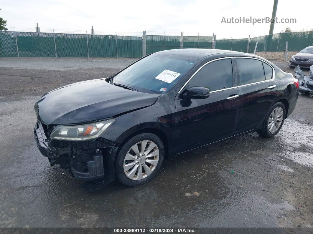 2014 Honda Accord Ex-l V-6 Черный vin: 1HGCR3F82EA037409