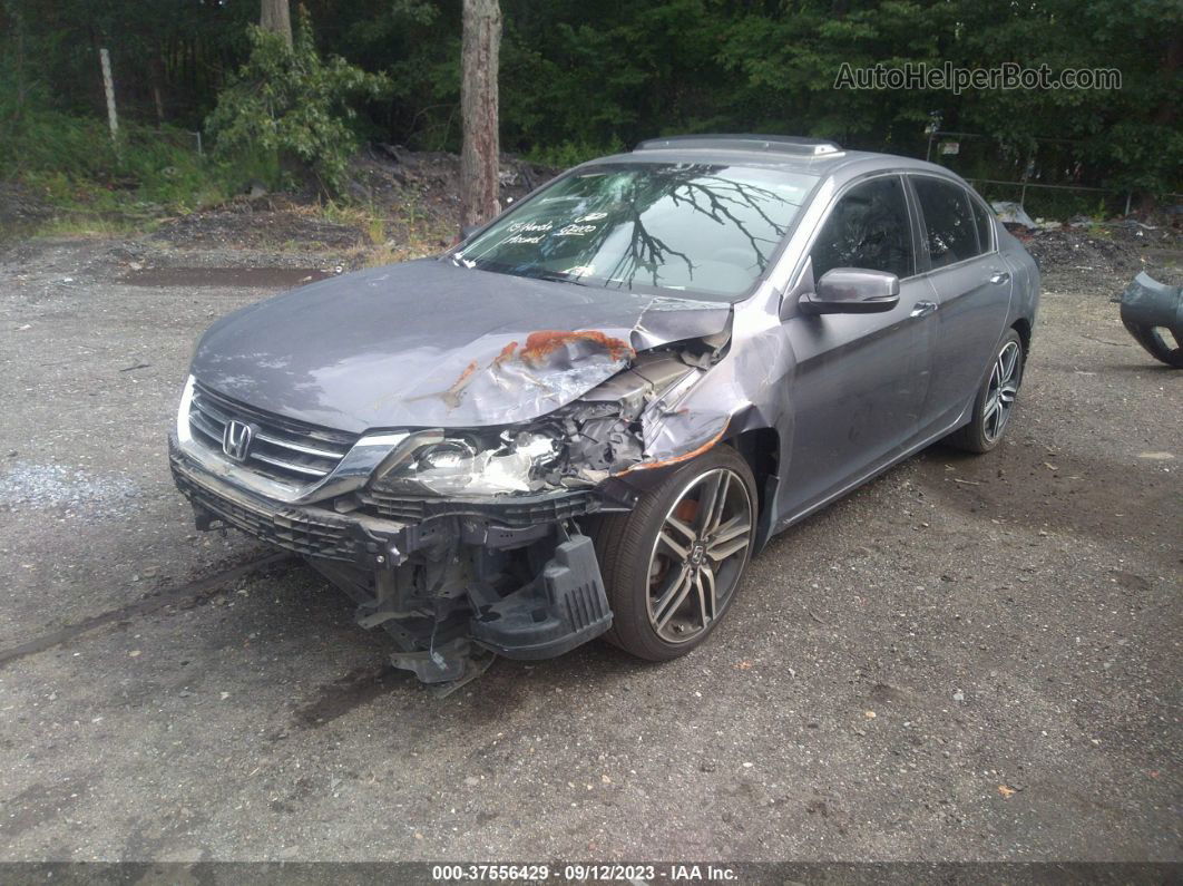 2015 Honda Accord Sedan Ex-l Gray vin: 1HGCR3F82FA032664