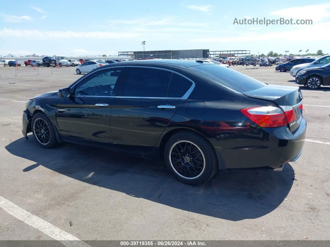 2014 Honda Accord Ex-l V-6 Black vin: 1HGCR3F83EA005620