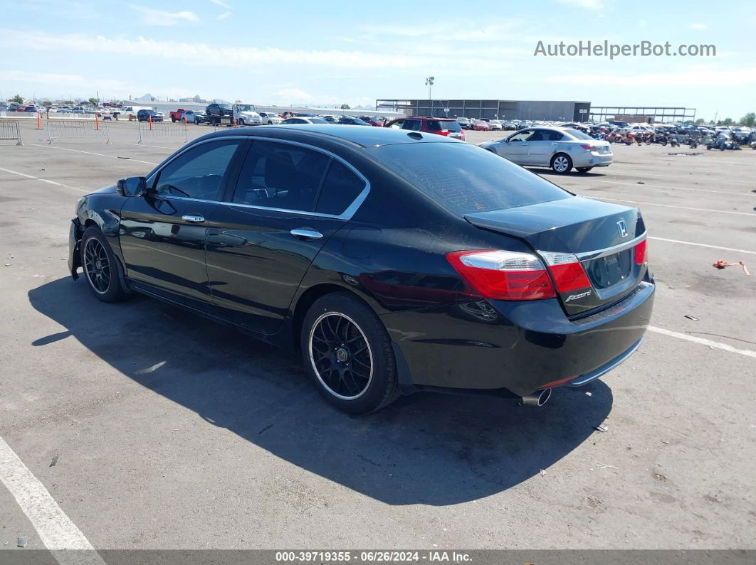 2014 Honda Accord Ex-l V-6 Black vin: 1HGCR3F83EA005620