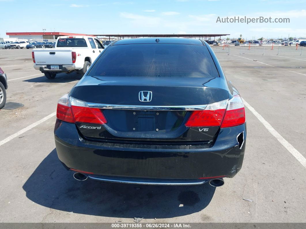 2014 Honda Accord Ex-l V-6 Black vin: 1HGCR3F83EA005620