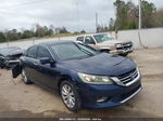 2014 Honda Accord Ex-l V-6 Blue vin: 1HGCR3F83EA017489