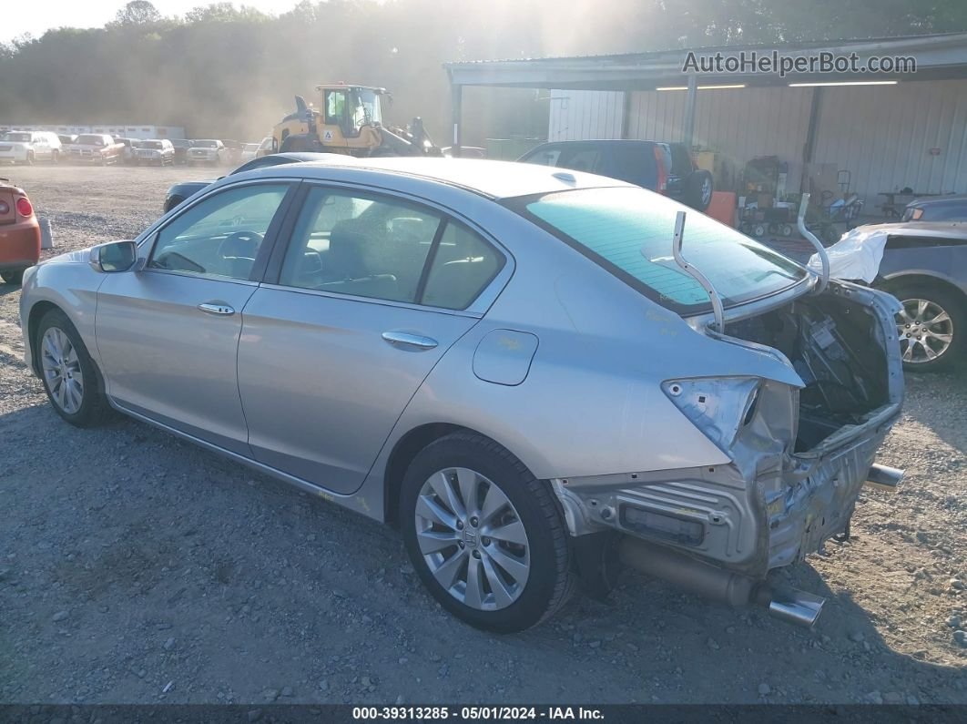 2014 Honda Accord Ex-l V-6 Silver vin: 1HGCR3F83EA033725