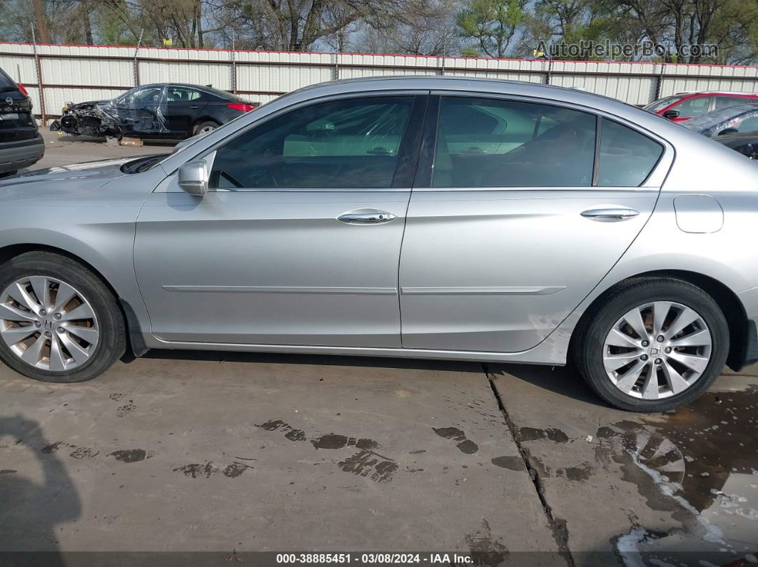 2014 Honda Accord Ex-l V-6 Silver vin: 1HGCR3F83EA040156