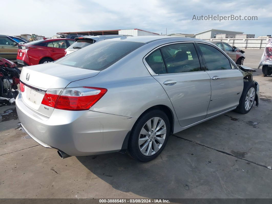 2014 Honda Accord Ex-l V-6 Silver vin: 1HGCR3F83EA040156