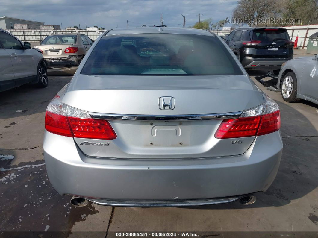 2014 Honda Accord Ex-l V-6 Silver vin: 1HGCR3F83EA040156