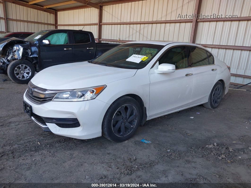 2016 Honda Accord Ex-l V-6 White vin: 1HGCR3F83GA035123