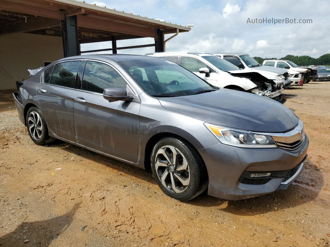 2017 Honda Accord Exl Gray vin: 1HGCR3F83HA029128