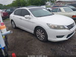 2014 Honda Accord Ex-l V-6 White vin: 1HGCR3F84EA001866