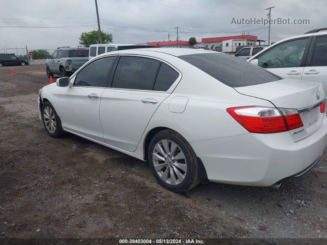 2014 Honda Accord Ex-l V-6 Белый vin: 1HGCR3F84EA001866