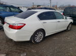 2014 Honda Accord Exl White vin: 1HGCR3F84EA004251