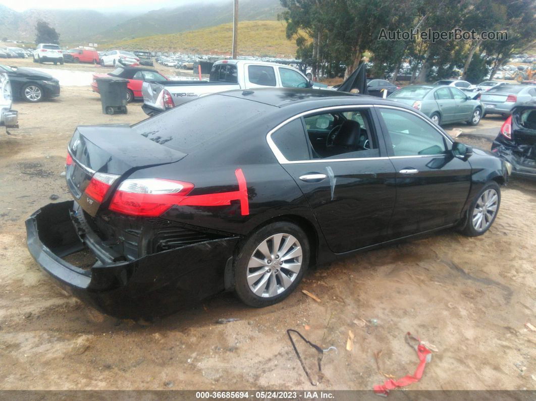 2014 Honda Accord Sdn Ex-l Black vin: 1HGCR3F84EA005593