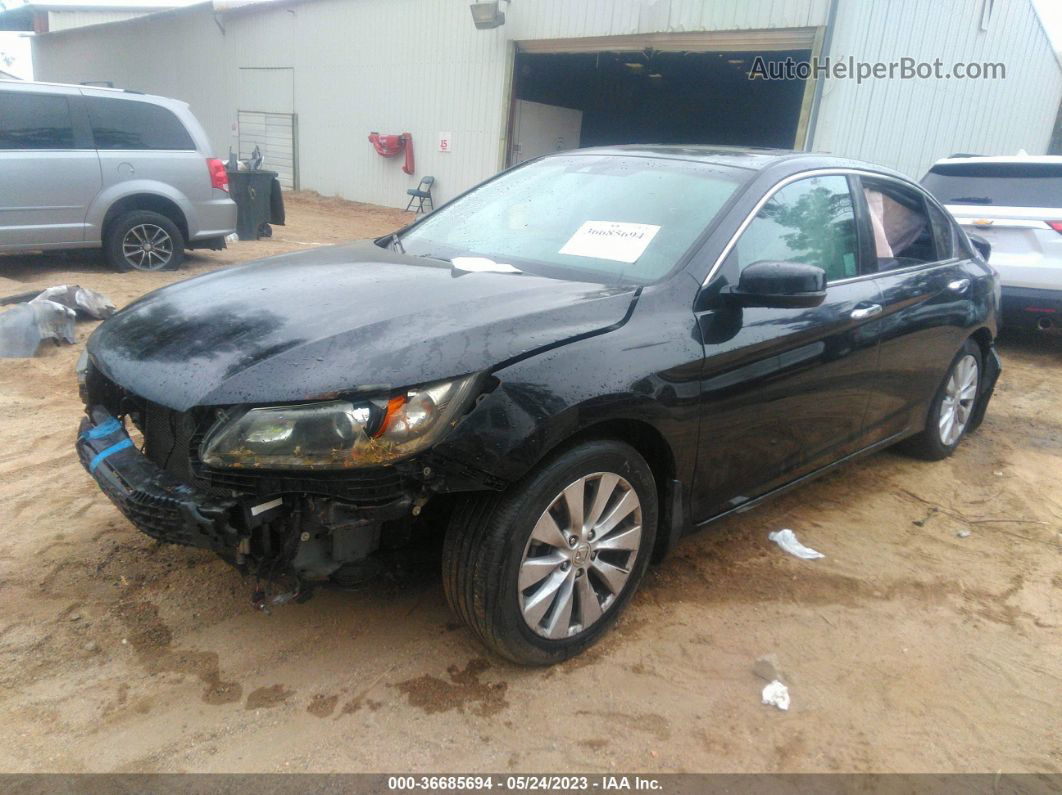 2014 Honda Accord Sdn Ex-l Черный vin: 1HGCR3F84EA005593