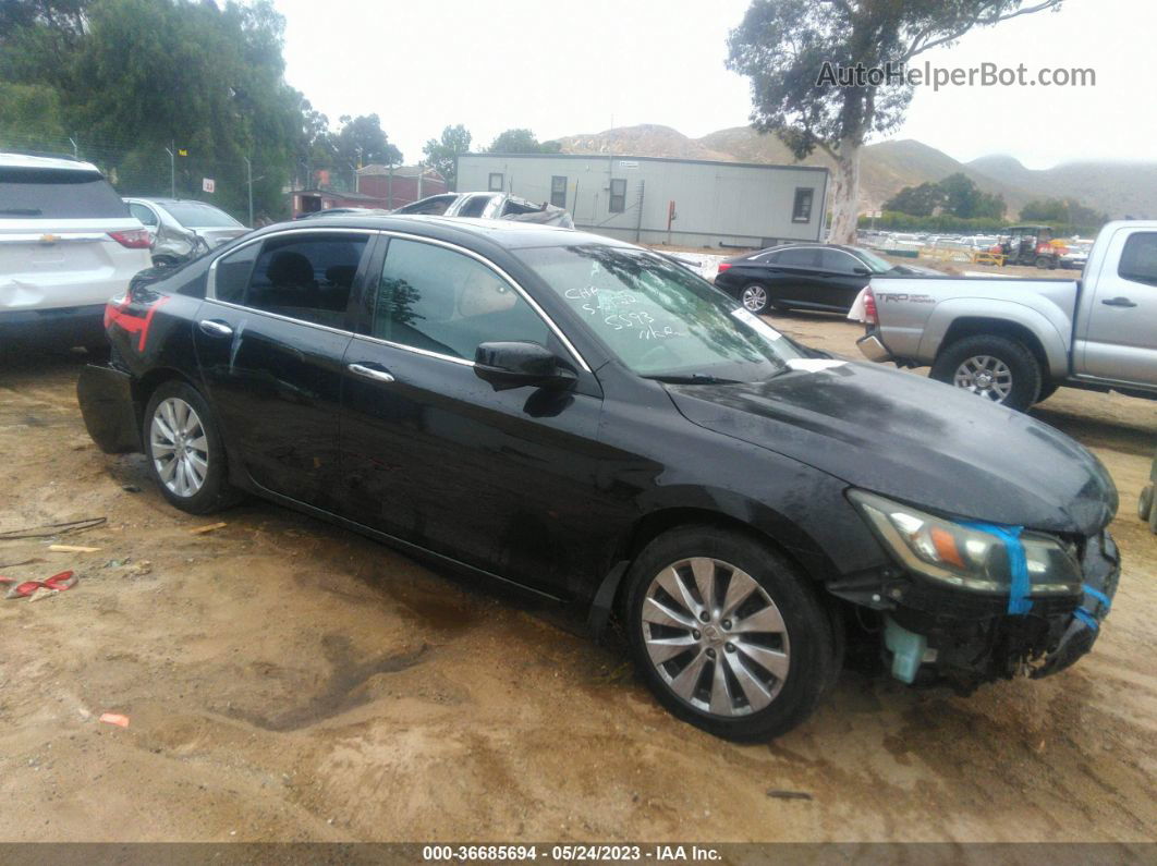 2014 Honda Accord Sdn Ex-l Черный vin: 1HGCR3F84EA005593