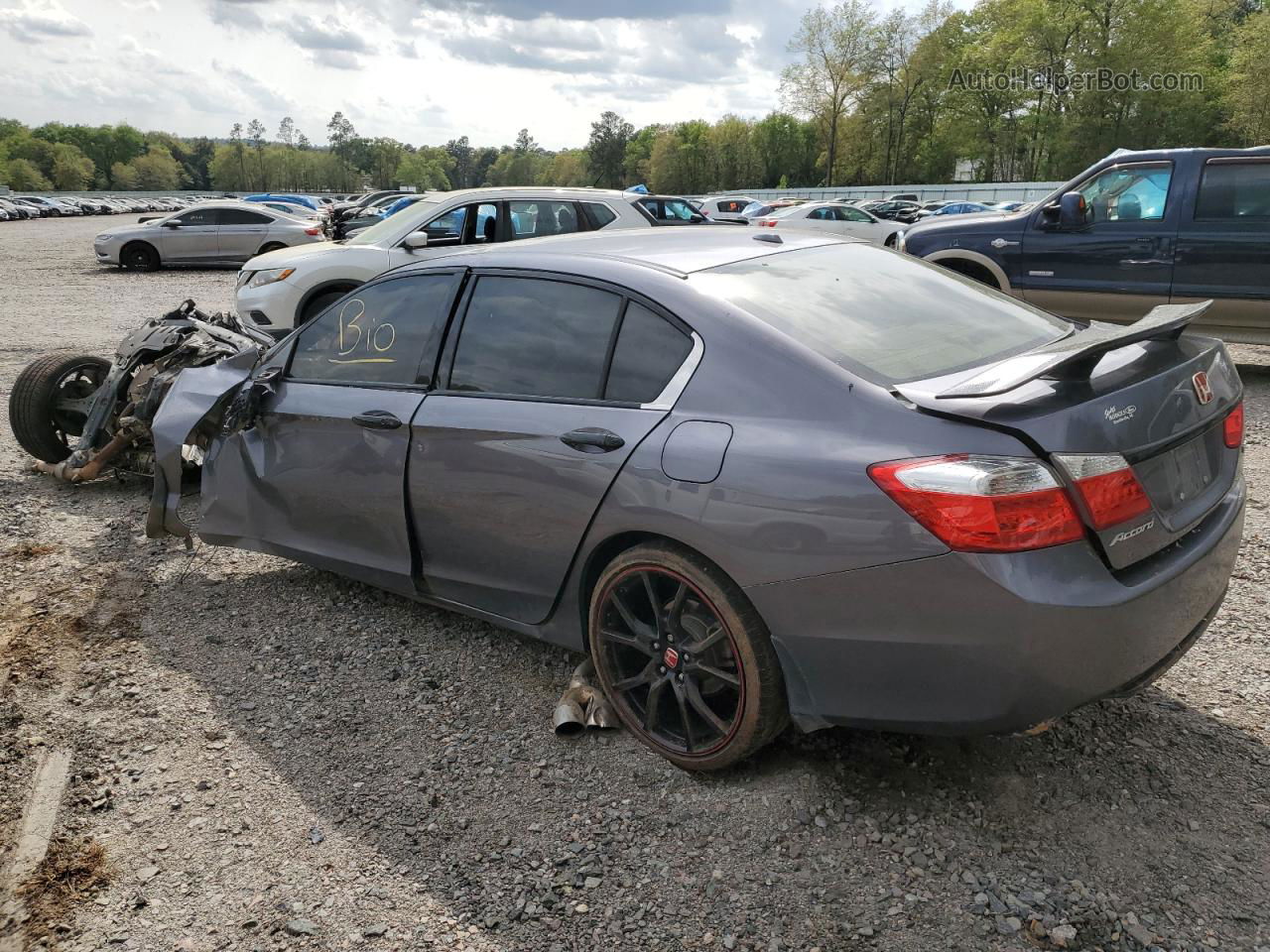 2014 Honda Accord Exl Gray vin: 1HGCR3F84EA014424