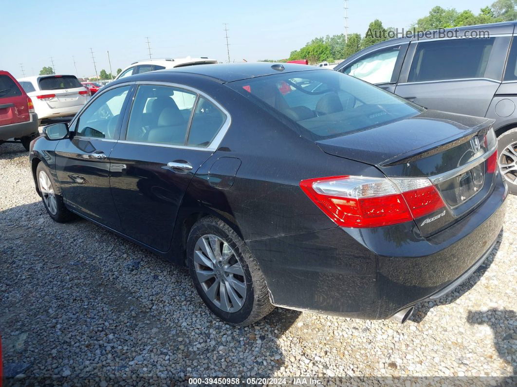 2014 Honda Accord Ex-l V-6 Black vin: 1HGCR3F84EA040831