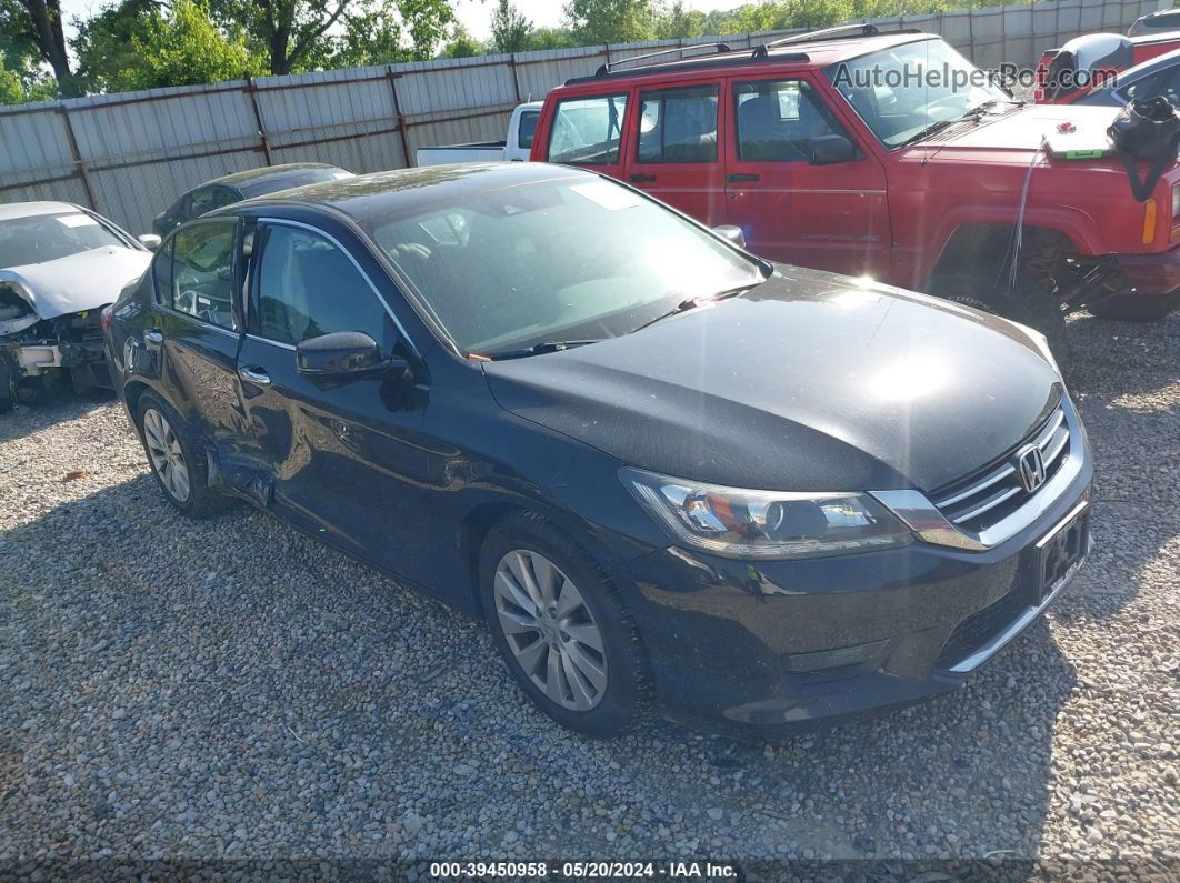 2014 Honda Accord Ex-l V-6 Black vin: 1HGCR3F84EA040831